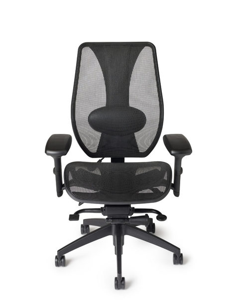 Photo of Office Seating tCentric Hybrid - Mesh Back and Seat - ergoCentric, vue 3, available at Oburo in Montreal