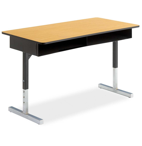 Photo of Honor Roll T-Leg Double Desk by Alumni, vue 1, available at Oburo in Montreal