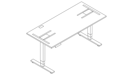 Photo of ajdustable-tables-by-artopex gallery image 3. Gallery 18. Details at Oburo, your expert in office, medical clinic and classroom furniture in Montreal.