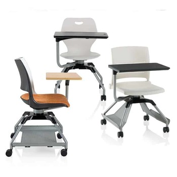 Photo of Learn2 individual adjustable work table by KI, vue 3, available at Oburo in Montreal