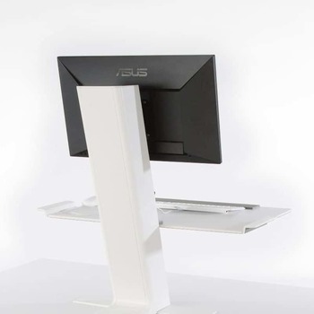 Photo of Quickstand computer stand by Humanscale Design Studio, vue 4, available at Oburo in Montreal