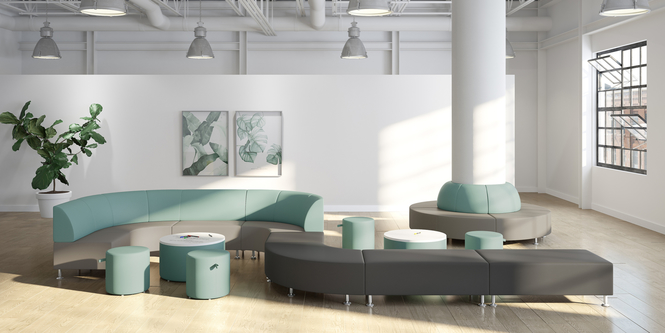 Photo of Infinity Modular Seating by Logiflex, vue 5, available at Oburo in Montreal