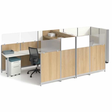 Photo of PanGram workstation division panels by Groupe Lacasse, vue 2, available at Oburo in Montreal