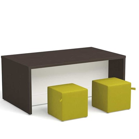 Photo of Leo Modular bench collection by Logiflex, vue 1, available at Oburo in Montreal