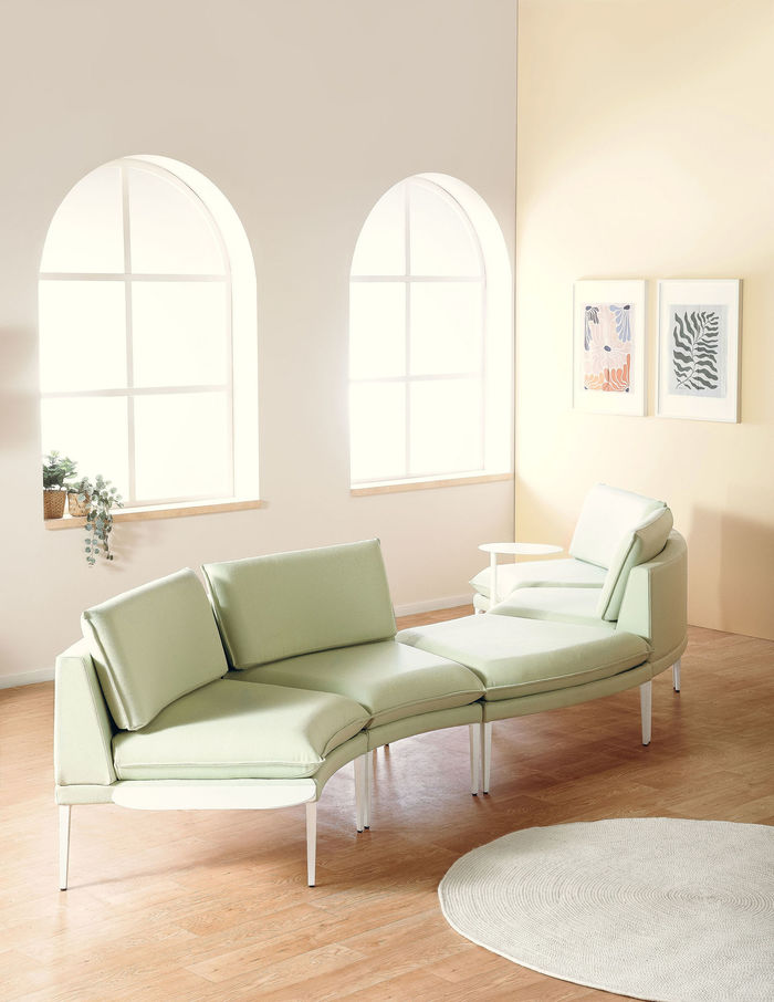 Fauteuils Eva Courbe par Rouillard - Oburo