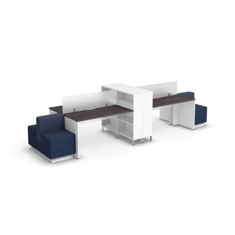 Photo of Sit modular seating collection by Logiflex, vue 1, available at Oburo in Montreal