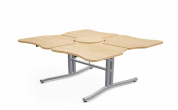 Photo of flex-adjustable-tables-by-logiflex gallery image 3. Gallery 4. Details at Oburo, your expert in office, medical clinic and classroom furniture in Montreal.