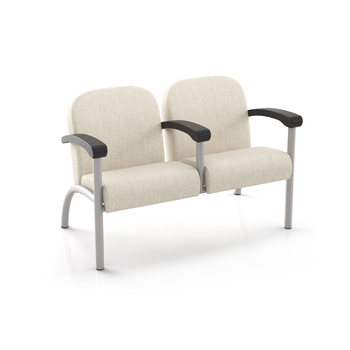 Photo of Companion - Medium Back Two Seater with Half Arms, vue 1, available at Oburo in Montreal