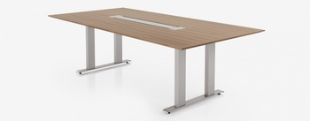 Photo of Tailgate - Freestanding with Rectangular Manhattan Bases Conference Table, vue 1, available at Oburo in Montreal