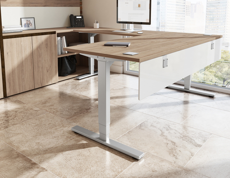 Photo of Elevation Plus Height Adjustable Desks by Logiflex, vue 1, available at Oburo in Montreal