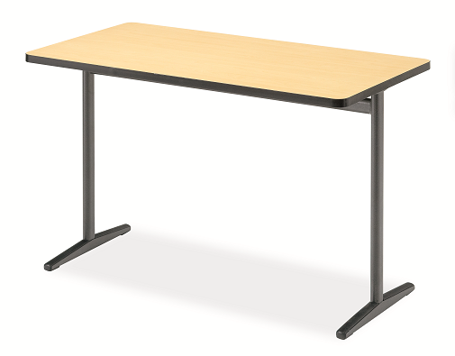 Photo of Integrity Single Leg Rectangular Table by Alumni, vue 1, available at Oburo in Montreal