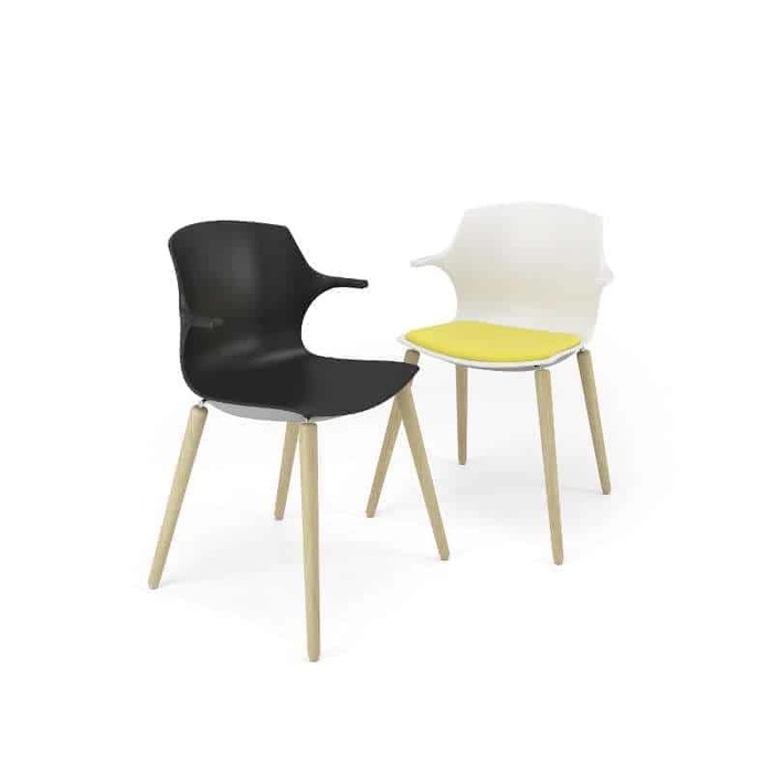Frill multitasking cafeteria chair by Artopex - Oburo
