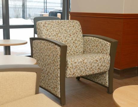 Photo of dignity-two-seater-with-outside-arms gallery image 3. Gallery 14. Details at Oburo, your expert in office, medical clinic and classroom furniture in Montreal.