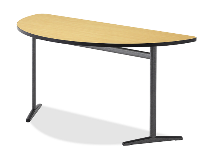 Integrity Single Leg Half-Round Table by Alumni - Oburo