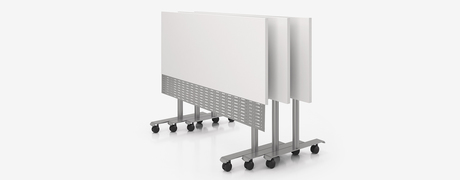 Photo of manhattan-double-column-t-base-table gallery image 3. Gallery 4. Details at Oburo, your expert in office, medical clinic and classroom furniture in Montreal.