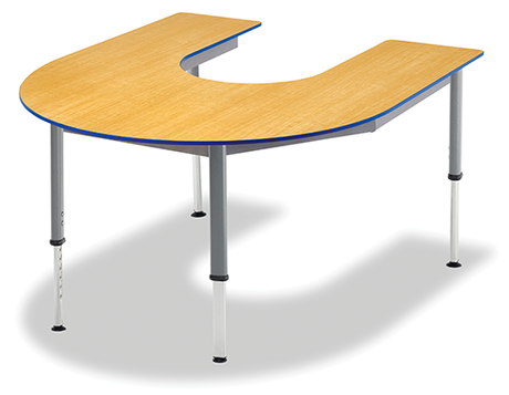 Photo of Integrity Oval Leg Horseshoe Table by Alumni, vue 1, available at Oburo in Montreal