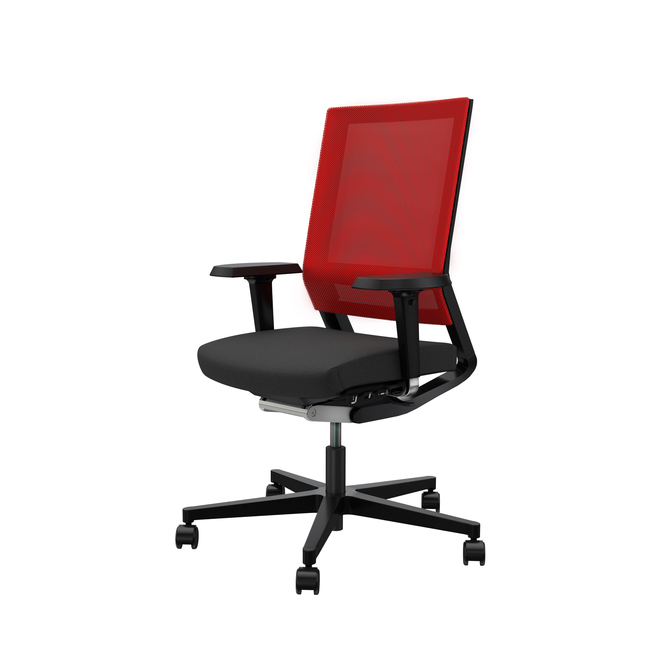 Photo of Chair with adjustable height mesh backrest by Bouty, vue 1, available at Oburo in Montreal