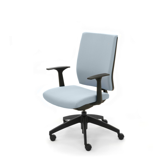 Photo of Ergonomic chair with medium backrest, with moulded foam by Bouty, vue 1, available at Oburo in Montreal