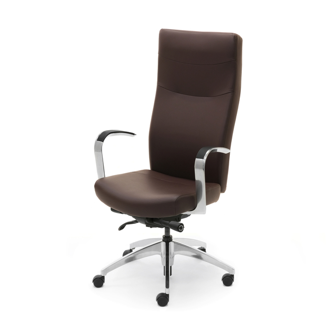 Photo of Executive chair with medium backrest by Bouty, vue 1, available at Oburo in Montreal