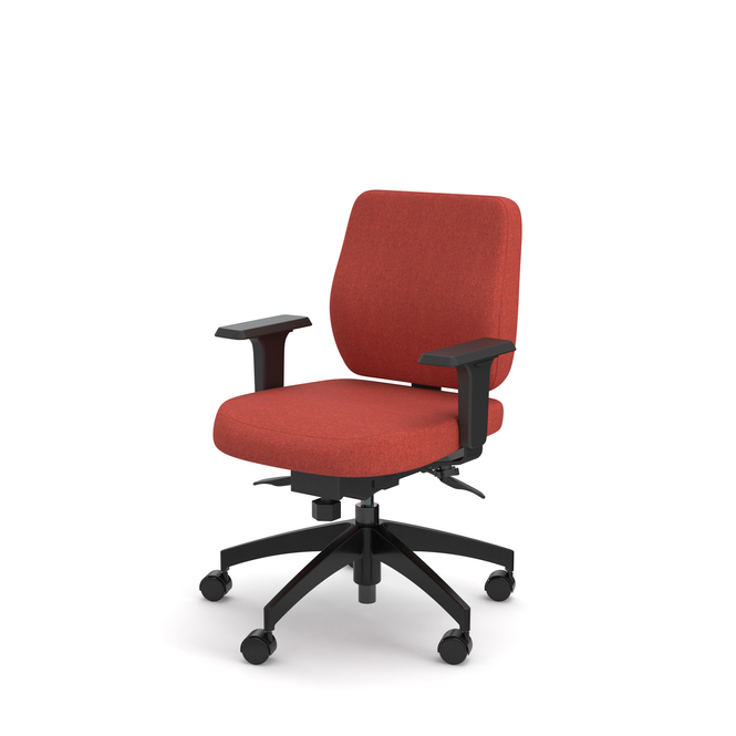 Photo of Ergonomic chair with a low backrest by ADI, vue 1, available at Oburo in Montreal