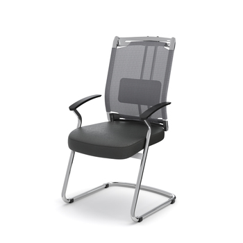 Photo of Multi-purpose chair with a high backrest, armrests and a cantilever frame by ADI, vue 1, available at Oburo in Montreal