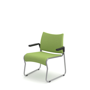 Photo of Stackable multi-purpose chair with a sled frame by ADI, vue 1, available at Oburo in Montreal