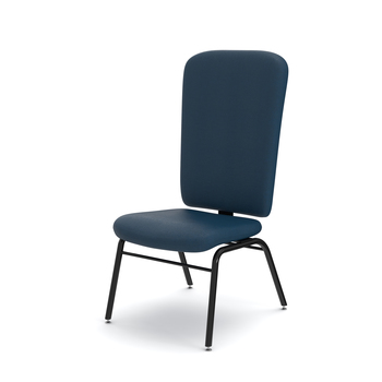 Photo of Chair with an executive backrest and a four-leg frame by ADI, vue 1, available at Oburo in Montreal