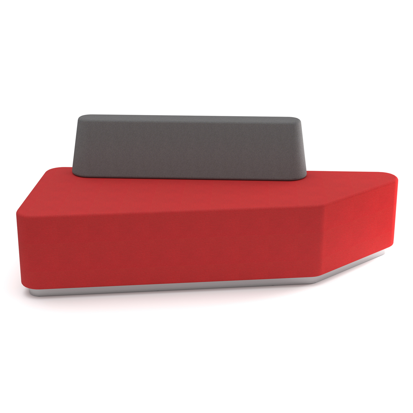 5-seat bench with inverted geometry of the ORD5 by Bouty - Oburo