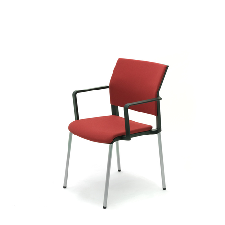 Photo of Four-leg frame multi-purpose chair with cushioned backrest by Bouty, vue 1, available at Oburo in Montreal