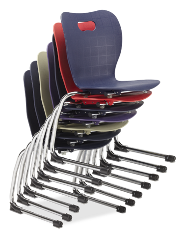 Photo of Smooth Cantilever Chair by Alumni, vue 2, available at Oburo in Montreal