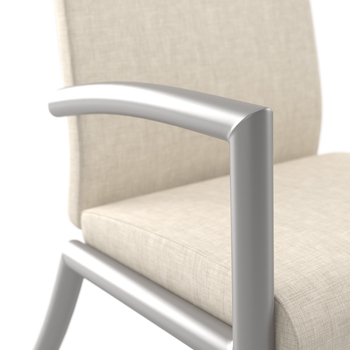 Photo of gravity-highback-single-seater-with-arms gallery image 2. Gallery 4. Details at Oburo, your expert in office, medical clinic and classroom furniture in Montreal.