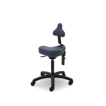 Photo of Saddle seat stool and chest support by Bouty, vue 1, available at Oburo in Montreal