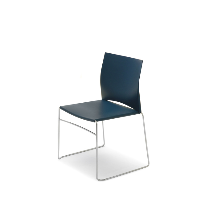 Photo of Stackable Vario chair with sled frame by Bouty, vue 1, available at Oburo in Montreal