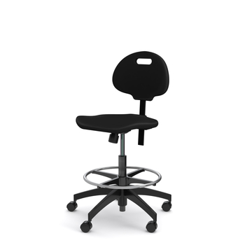 Photo of Multi-purpose stool with backrest and a star base by ADI, vue 1, available at Oburo in Montreal