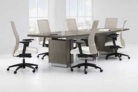 Photo de Tables Zira MC par Global, vue 3, disponible chez Oburo à Montréal