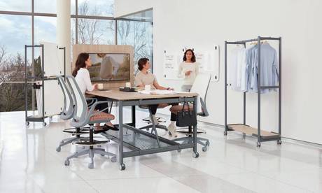 Photo of Core Collaboration Tables Collaborative Spaces by Global, vue 4, available at Oburo in Montreal
