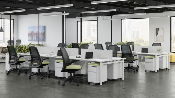 Photo of TL | High Back Weight Sensing Synchro-Tilter by Global, vue 5, available at Oburo in Montreal