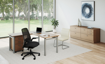 Photo of TL | Height Adjustable Task Stool by Global, vue 2, available at Oburo in Montreal