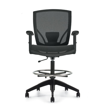 Photo of Ibex | Mesh Seat & Back Drafting Chair, vue 1, available at Oburo in Montreal