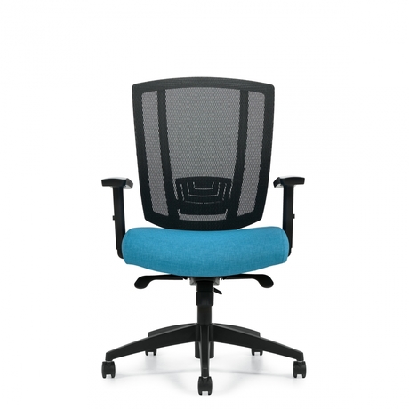 Photo of Avro | Upholstered Seat & Mesh Back Synchro-Tilter, vue 1, available at Oburo in Montreal
