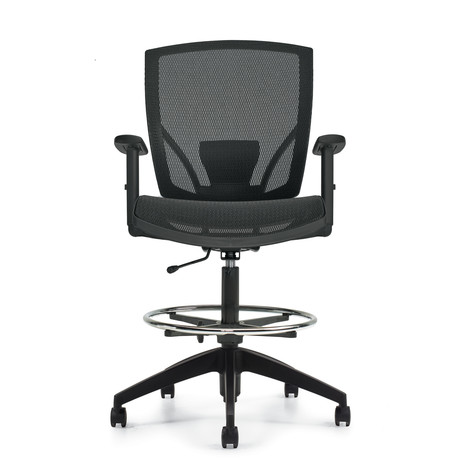 Photo of Ibex | Mesh Seat & Back Drafting Chair, vue 1, available at Oburo in Montreal