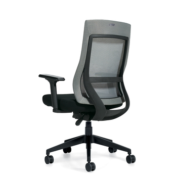 Photo of zim-grey-high-back-weight-sensing-synchro-tilter gallery image 5. Gallery 4. Details at Oburo, your expert in office, medical clinic and classroom furniture in Montreal.