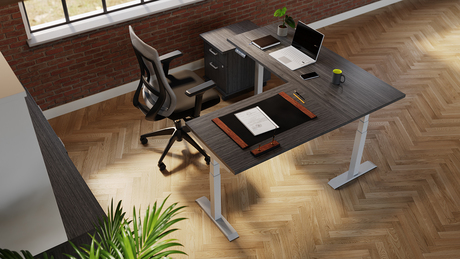 Photo of Zim | Grey High Back Weight Sensing Synchro-Tilter, vue 1, available at Oburo in Montreal