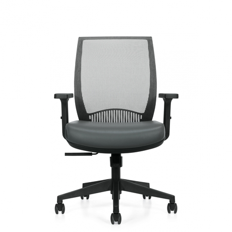 Photo of lumi-high-back-synchro-tilter gallery image 4. Gallery 5. Details at Oburo, your expert in office, medical clinic and classroom furniture in Montreal.