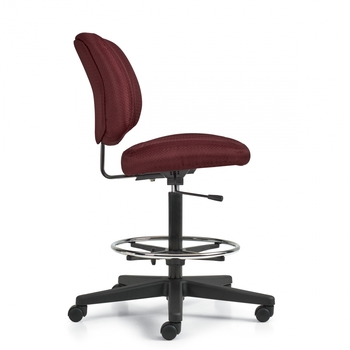 Photo of yoho-armless-drafting-task-chair gallery image 1. Gallery 6. Details at Oburo, your expert in office, medical clinic and classroom furniture in Montreal.