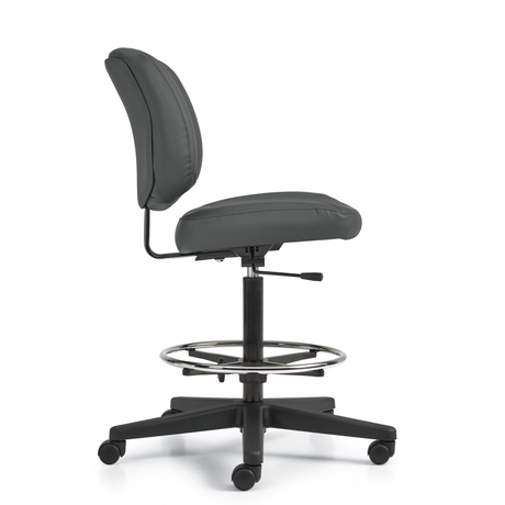 Photo of yoho-armless-drafting-task-chair gallery image 4. Gallery 3. Details at Oburo, your expert in office, medical clinic and classroom furniture in Montreal.