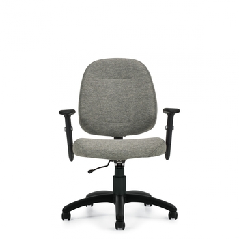 Photo of part-time-task-chair-with-height-adjustable-arms gallery image 3. Gallery 1. Details at Oburo, your expert in office, medical clinic and classroom furniture in Montreal.