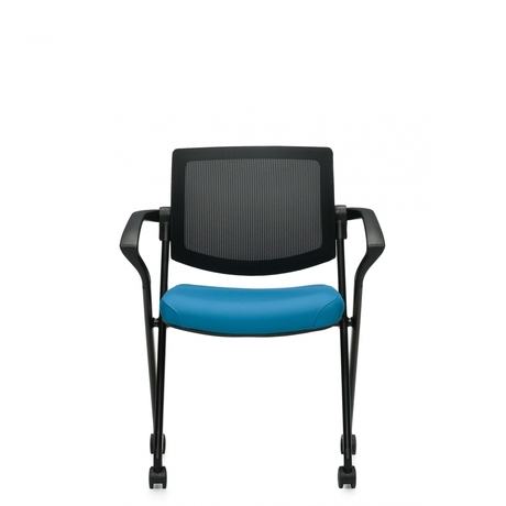 Photo de gennex-siege-d-invites-empilable-avec-accoudoirs-et-roulettes image de galerie 5. Gallery 1. Tous les détails chez Oburo, expert en mobilier de bureau pour la clinique ou la salle de classe à Montréal.