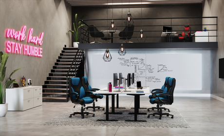 Photo de Brighton FX | Fauteuil basculant à dossier haut avec appui-tête, vue 1, disponible chez Oburo à Montréal