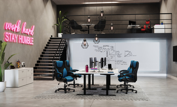 Photo de Brighton FX | Fauteuil basculant à dossier haut avec appui-tête, vue 1, disponible chez Oburo à Montréal